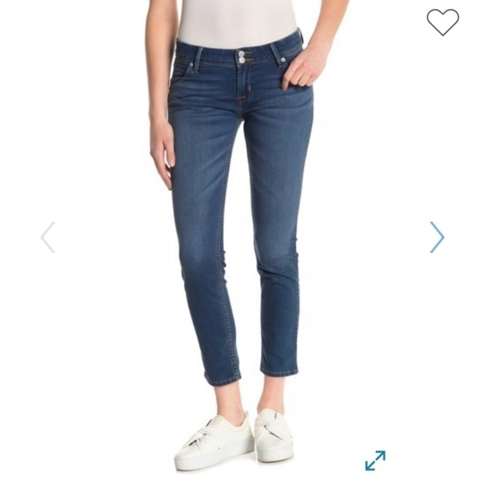 - Hudson Blue Collin Cropped Skinny Jeans Flap-pockets